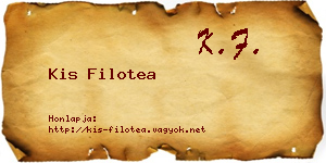 Kis Filotea névjegykártya